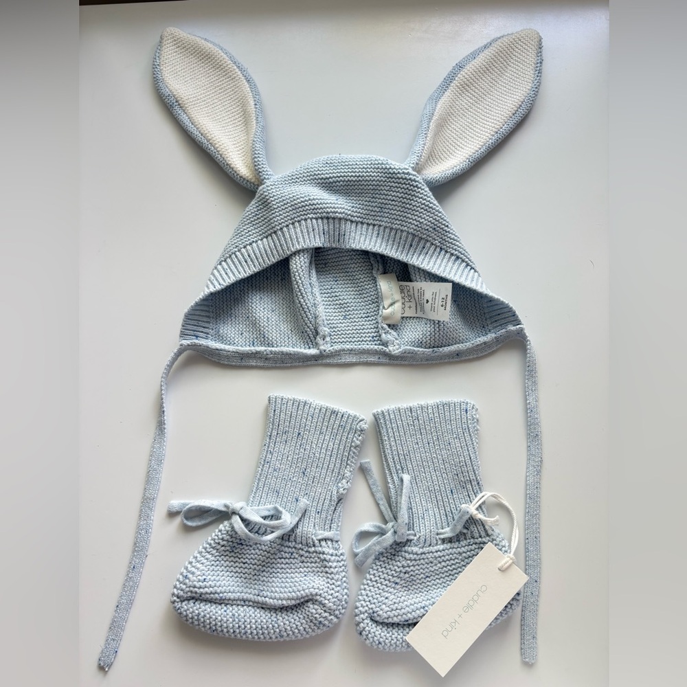 Cuddle & Kind Knit Bunny Bonnet & Booties